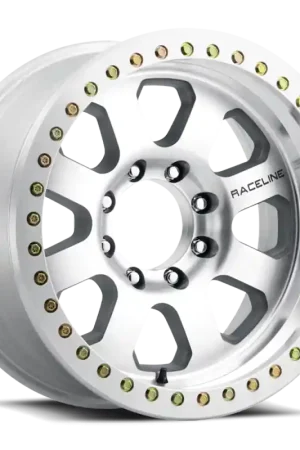 Holiday Sale Raceline RT260M Avenger 17x9in / 8x165.1 BP / -12mm Offset / 130.81mm Bore - Machined Beadlock Wheel