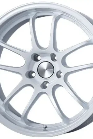 Price Drop Enkei PF01EVO 18x9 25mm Offset 5x114.3 75mm Bore Pearl White Wheel Special Order / No Cancel