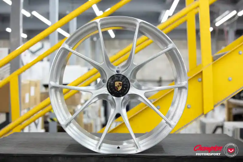 Vossen X Champion RS74 22X12.5 / ET68 / Brushed Gloss Clear Wheel / Centerlock / 911 Turbo 992 Rear Exclusive Offer
