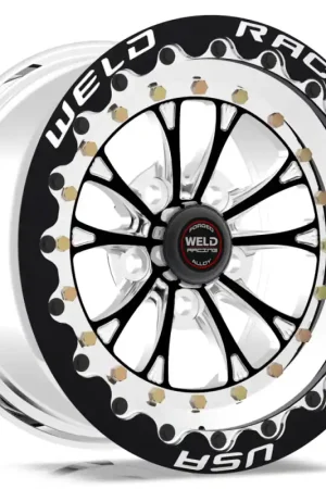 Weld Vitesse 15x8 / 5x4.5 BP / 5.5in. BS Black Wheel - Black Single Beadlock MT Holiday Sale