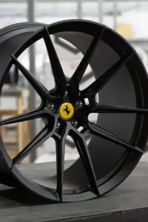 Vossen x Novitec NF9 20x9.5in - 5x114.3 BP - ET38 - Satin Black Ferrari 296 Front Wheel Authentic