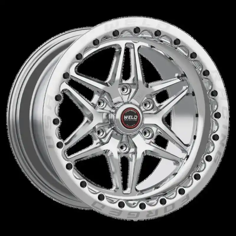 Weld S81 17x10 / 5x115 BP/ 6.7in. BS 30 ET Polished Wheel 3.18 ID (High Pad) - Single Beadlock Seasonal Sale