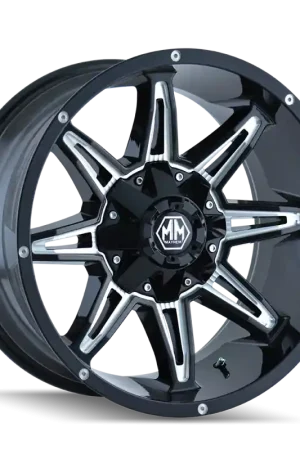 Mayhem 8090 Rampage 18x9 / 8x170 BP / -12mm Offset / 130.8mm Hub Gloss Black Milled Wheel Original