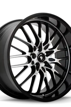 Final Sale Konig Lace 17x8 5x114.3 ET45 Black/Machine Spoke