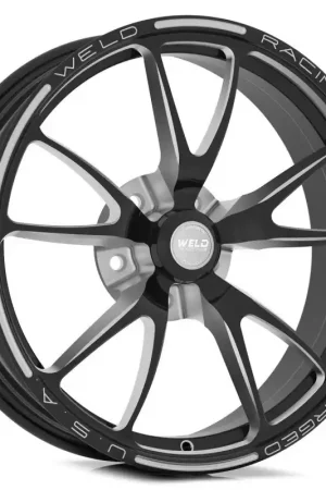 Hot Picks Weld Full Throttle 1-Piece 15x3.5 / Anglia Spindle MT / 1.75in. BS Black Wheel - Non-Beadlock