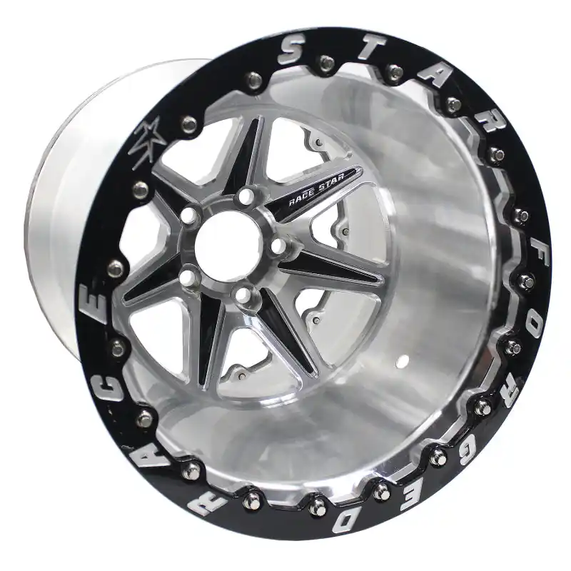 Limited Offer Race Star 72 ValStar 15x10 / 5x4.75BC / 5.5BS / 3.072in CB / Machined w/Black Accents Wheel