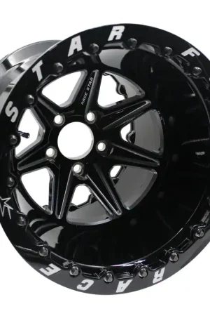 Race Star 72 ValStar 15x10 / 5x4.75BC / 4.5BS / 3.072in CB / Black w/Machined Accents Wheel Today Only