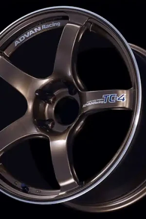Same Day Shipping Advan TC4 17x7.5 +43 5x112 Umber Bronze Metallic and Ring Wheel