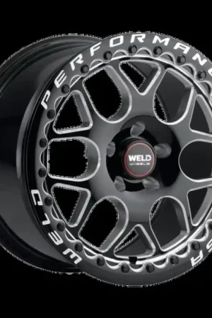 Super Sale Weld Solana Beadlock 18x10 / 5x114.3 BP / ET0 / 78.1mm Bore - Gloss Black MIL DIA Wheel