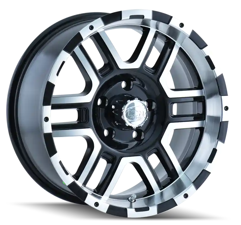 Buy Direct ION Type 179 16x8 / 6x139.7 BP / 10mm Offset / 106mm Hub Black/Machined Wheel