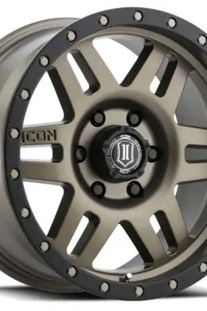 ICON Six Speed 17x8.5 5x5 -6mm Offset 4.5in BS 94mm Bore Bronze Wheel Trusted Brand