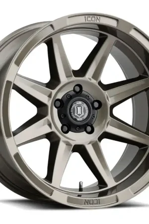 Premium ICON Bandit 20x10 5x5 -24mm Offset 4.5in BS Gloss Bronze Wheel