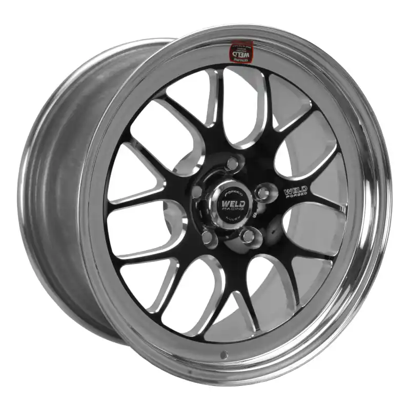 Weekend Sale Weld S77 18x11 / 5x4.75 BP / 5.6in. BS Black Wheel (High Pad) - Non-Beadlock