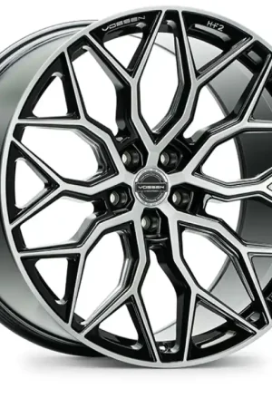 Direct From Factory Vossen HF-2 19x9.5 / 5x120 / ET40 / Deep Face / 72.56 - Brushed Gloss Black Wheel