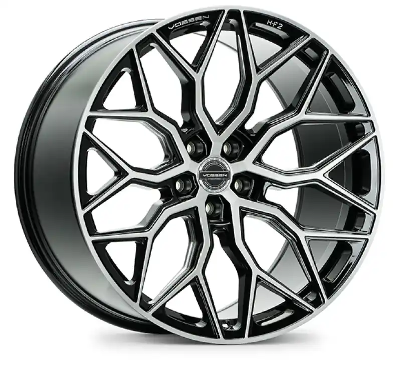 Direct From Factory Vossen HF-2 19x9.5 / 5x120 / ET40 / Deep Face / 72.56 - Brushed Gloss Black Wheel