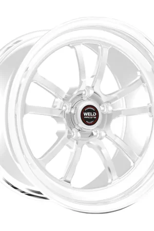 Weld S70 18x10 / 5x115mm BP / 6.6in. BS Polished Wheel (High Pad) - Non-Beadlock Best Seller
