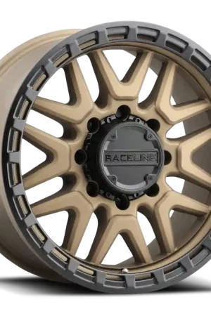 Get Yours Raceline 953BZ Krank 18x9in / 8x165.1 BP / -12mm Offset / 125.2mm Bore - Bronze Wheel