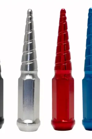 Wheel Mate Twisted Spiked Lug Nuts Set of 24 - Red M14x1.50 Get Yours