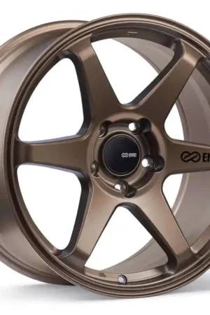 Enkei T6R 18x8 45mm Offset 5x100 Bolt Pattern 72.6 Bore Matte Bronze Wheel Luxury