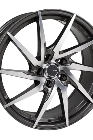 Enkei PW10 18x8 5x114.3 50mm Offset 72.6mm Bore Gunmetal Wheel w/ Machined Spokes Wheel Budget