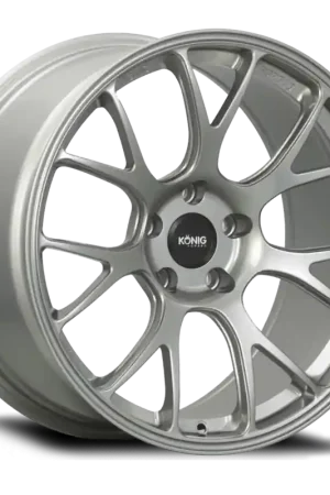 Konig Forged F1M 17X9 4X100 ET45 Ash Silver Knurled Bead Top Pick