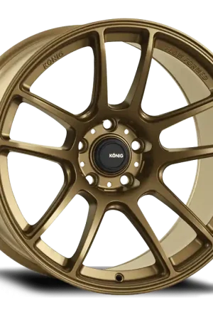 Direct From Factory Konig Heliogram 18X9.5 5X120 ET38 Matte Bronze Knurled Bead Flow Formed