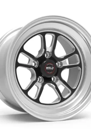 Weld S70 15x9.33 / 5x4.75 BP / 4.5in. BS Black Wheel (Medium Pad) - Non-Beadlock Premium