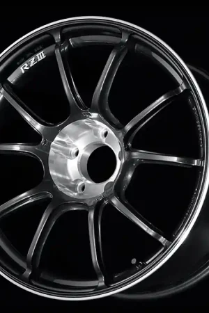 Advan RZIII 18x9.5 / +45 Offset / 5x100 BC / 63mm Bore / Black Gun Metallic & Diamond Cut Sale