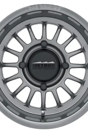 Method MR411 Bead Grip 15x7 / 5+2/38mm Offset / 4x136 / 106.25mm CB Gloss Titanium Wheel Last Chance