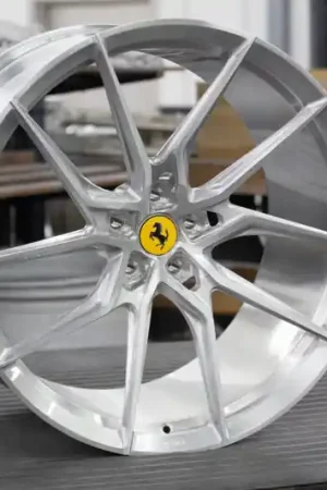 Vossen x Novitec NF8 22x12.5 5x114.3 BP ET46 Brushed Gloss Clear Ferrari 812 Superfast/GTS Rr Wheel Deal