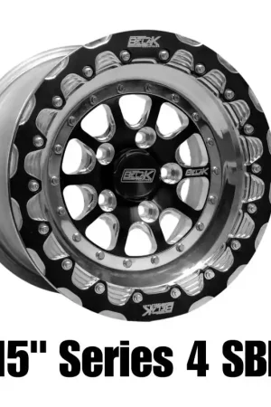 Hassle-Free Returns Belak 15x9 / 6in BS / 5x4.75 BP / High Pad / Series 4 Wheel - Single Beadlock Billet Outer Lip