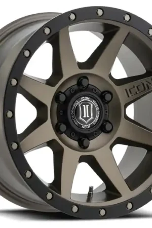 ICON Rebound 18x9 5x5 -12mm Offset 4.5in BS 71.5mm Bore Bronze Wheel Holiday Sale