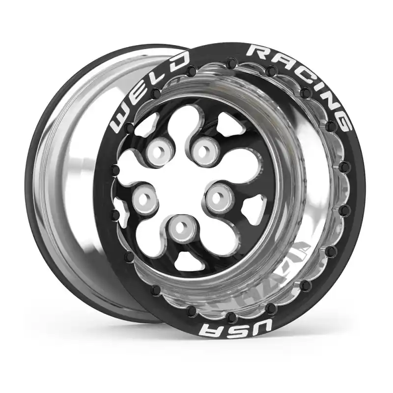 Big Sale Weld Alpha-1 15x12 / 5x4.5 BP / 5in. BS Black Wheel - Black (Powder Coated) Double Beadlock MT