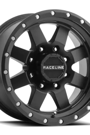 Raceline 935B Defender 17x9in / 8x170 BP / 0mm Offset / 130.81mm Bore - Satin Black Wheel Today Only