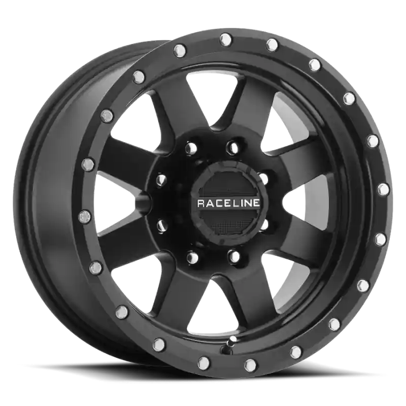 Raceline 935B Defender 17x9in / 8x170 BP / 0mm Offset / 130.81mm Bore - Satin Black Wheel Today Only