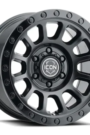 ICON Hulse 17 X 8.5 6 X 135 6mm Offset 5in BS Double Black New Release