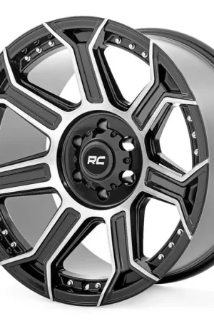 Weekend Sale 89 Series Wheel One-Piece Black Machined Gun Metal 20x10 6x5.5 -25mm Rough Country