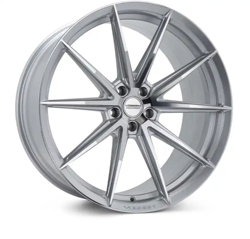 Vossen HFX-2 23x10 - 5x120 - ET32 - Mid - 72.56 - Silver Polished Wheel Free Shipping