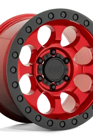 Exclusive BR RIOT 17X9 5X127 -18 71 CNDY RED BLK