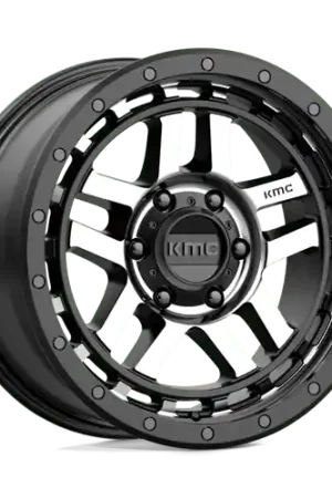 KM540 18X8.5 6X135 S-BLK MACH 18MM Final Sale