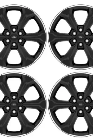 Next Day Delivery Ford Racing 2024 F-150 22in Wheel Kit - Black w/Machined Face