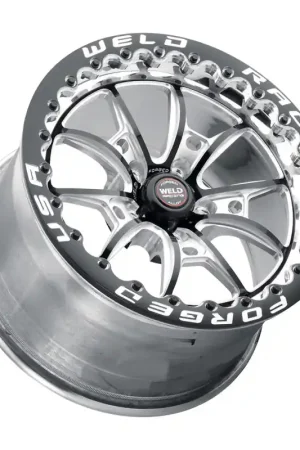 Fast Shipping Weld S80 17x10 / 5x4.5 BP / 8.0in. BS (64mm Offset) Black Wheel 3.18 ID (Low Pad) - Single Beadlock