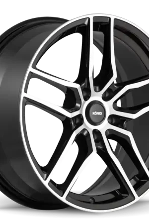 Konig Intention 16x7.5 5x100 ET45 Gloss Black / Machine Face Trending