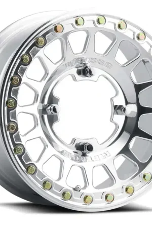 Method MR413 Beadlock 15x10 / 5+5/0mm Offset / 5x4.5 / 70mm CB Polished Wheel Professional Grade