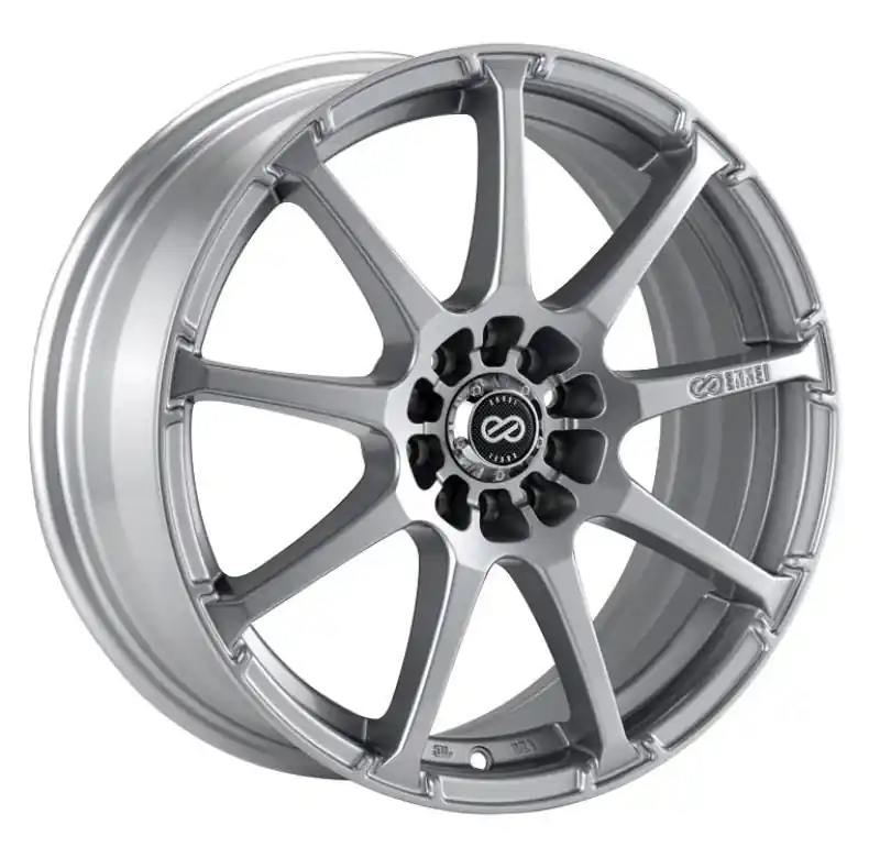 Money Back Guarantee Enkei EDR9 16x7 4x100/114.3 45mm Offset 72.6 Bore Diameter Silver Wheel