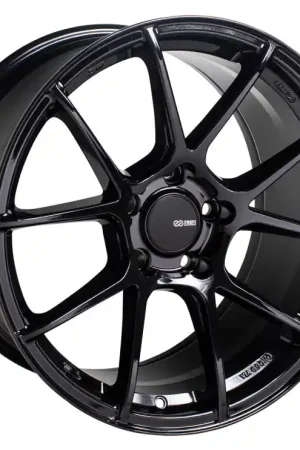 Genuine Enkei TS-V 18x8.5 5x100 45mm Offset 72.6mm Bore Glass Black Wheel