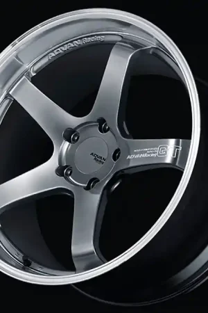 Grab Now Advan GT for Porsche 21x10.5 / +19 Off / 5x112 / 66.5mm Bore / Machining and Hyper Platinum Black