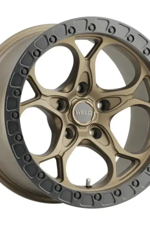 Hot Picks Weld Off-Road W106 17X9.0 Ledge 5X127 ET00 BS5.00 Satin Bronze Satin Black 71.5