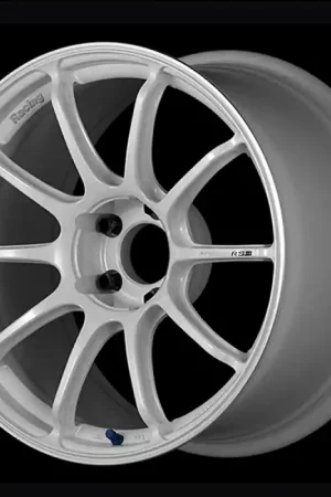 Advan RSIII 18x9.0 / +25 Offset / 5x114.3 / 73mm Bore / Racing White Metallic and Ring New Arrival