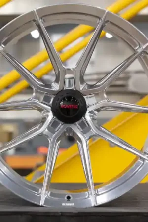 Same Day Shipping Vossen x Novitec NF10 21x9in - 5x114.3 BP - ET39 - Brushed Gloss Clear Maserati MC20 Front Wheel